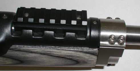 Scout mount rail with modified hand guard