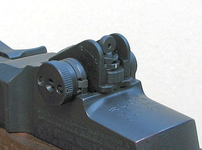 ADJUSTABLE REAR SIGHT FOR THE NON - RANCH MODEL MINI 14 RIFLE