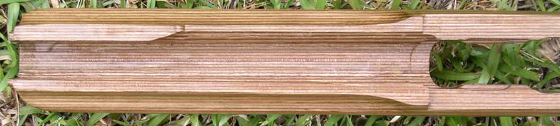 High Comb & Wide Forend Laminate Tan Wood