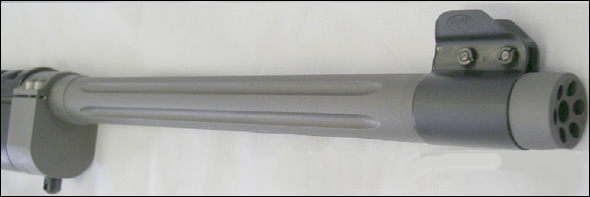 Fluted .875 inch Satin Gray Finish and Linear Brake