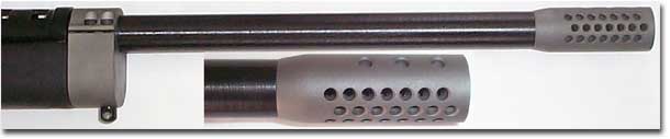 Satin Stainless heavy gas block and Varmint muzzle brake
